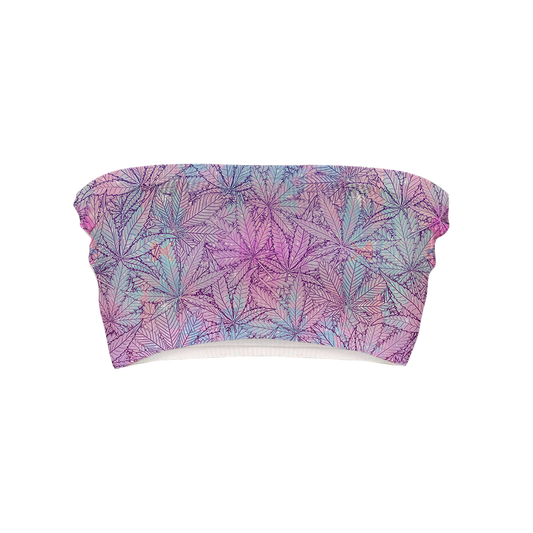 Canna~ Pattern All Over Print Women's Tube Top