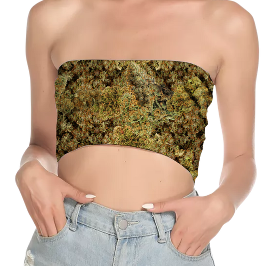 Cann~ Buds All Over Print Women's Tube Top