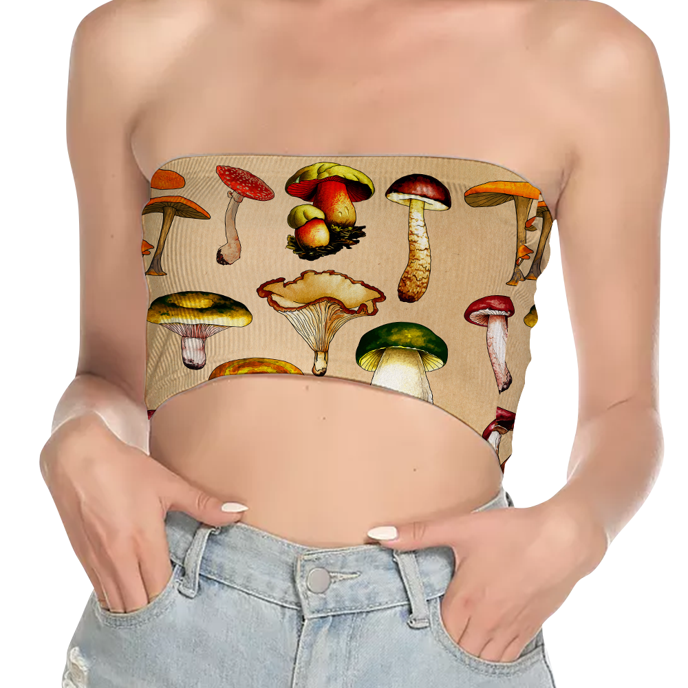 Magic Shrooms All Over Print Women's Tube Top