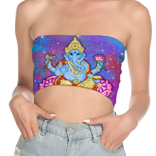 Pixel Ganesha All Over Print Women's Tube Top