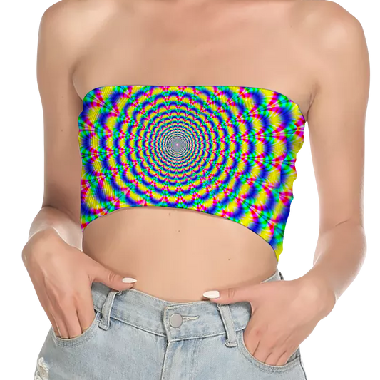 Psi~ Spiral  All Over Print Women's Tube Top