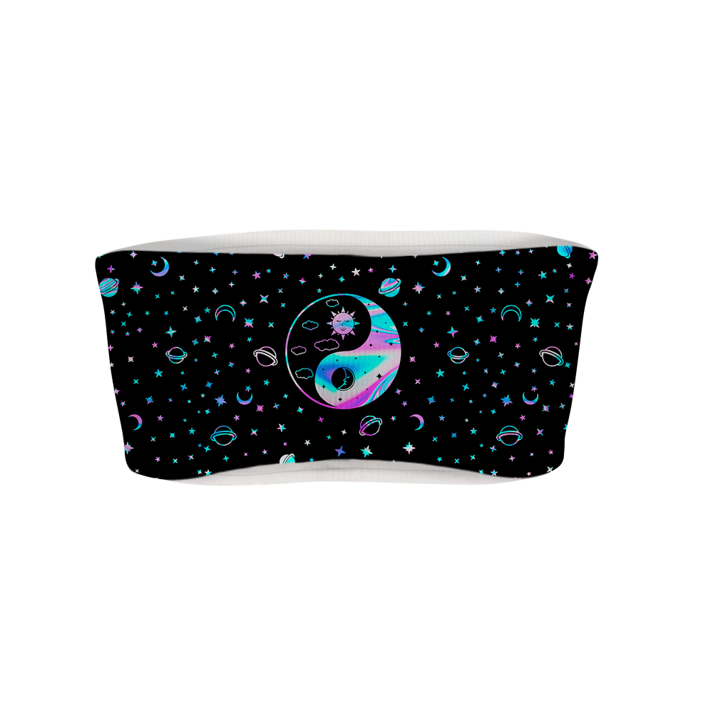 Yinyang Galaxy All Over Print Women's Tube Top