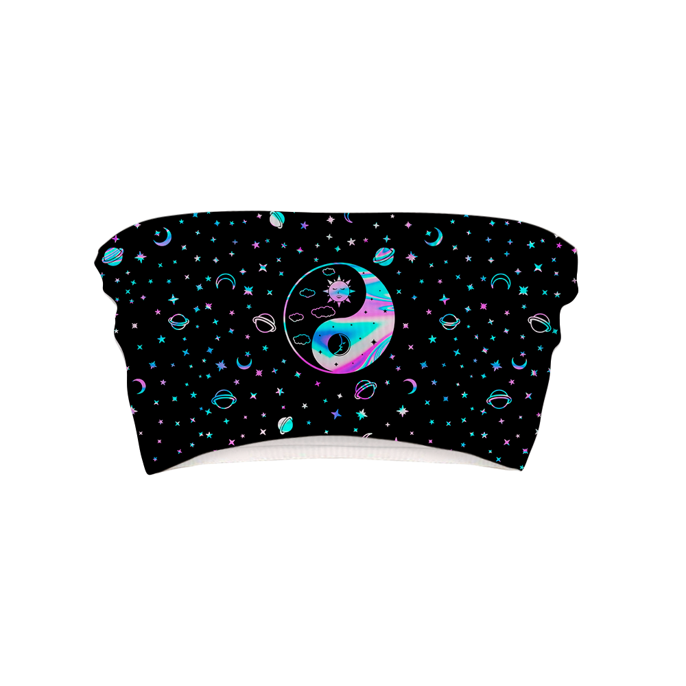 Yinyang Galaxy All Over Print Women's Tube Top