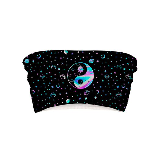 Yinyang Galaxy All Over Print Women's Tube Top