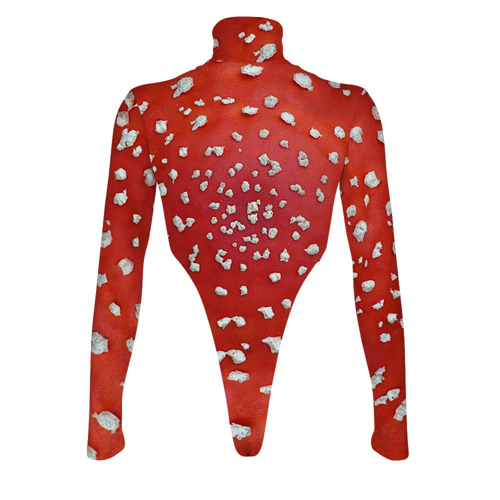 Fly Agaric - Amanita Women's Turtleneck Long Sleeve Jumpsuit