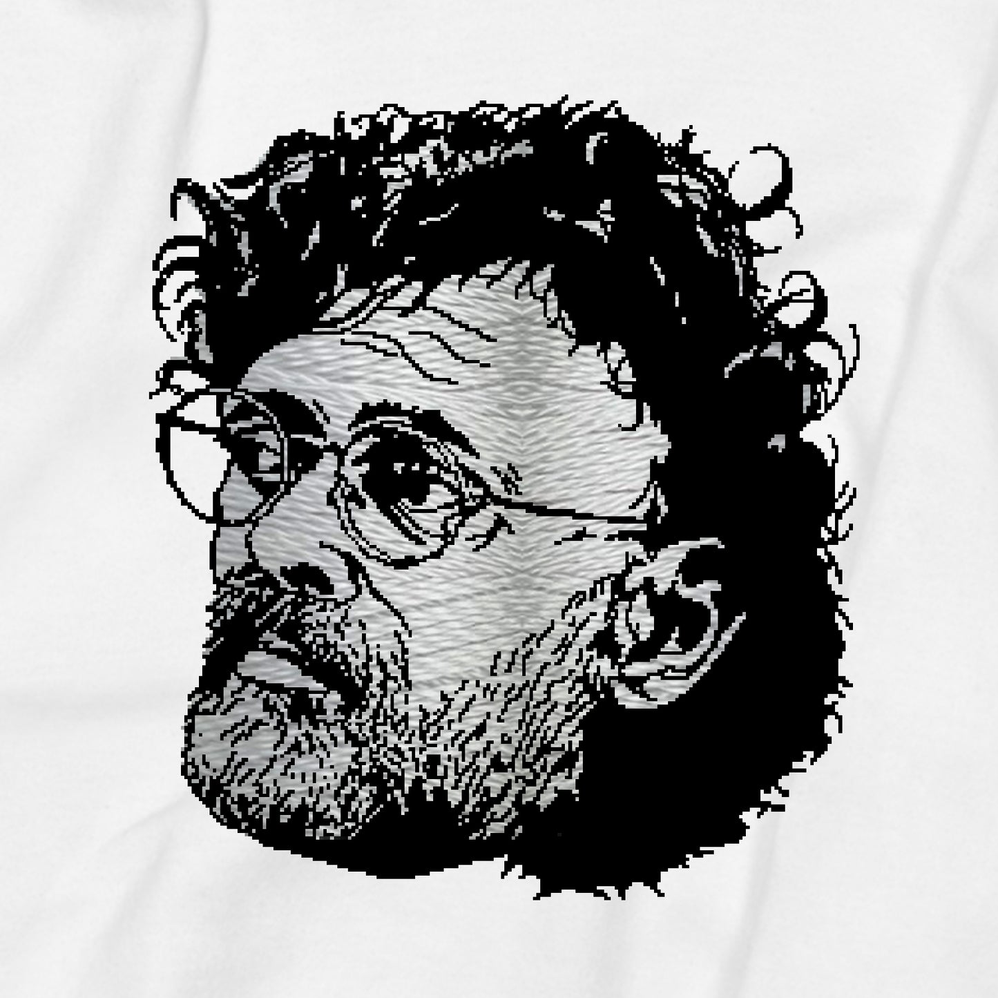 Terrence McKenna Embroidery Graphic Crop Tee