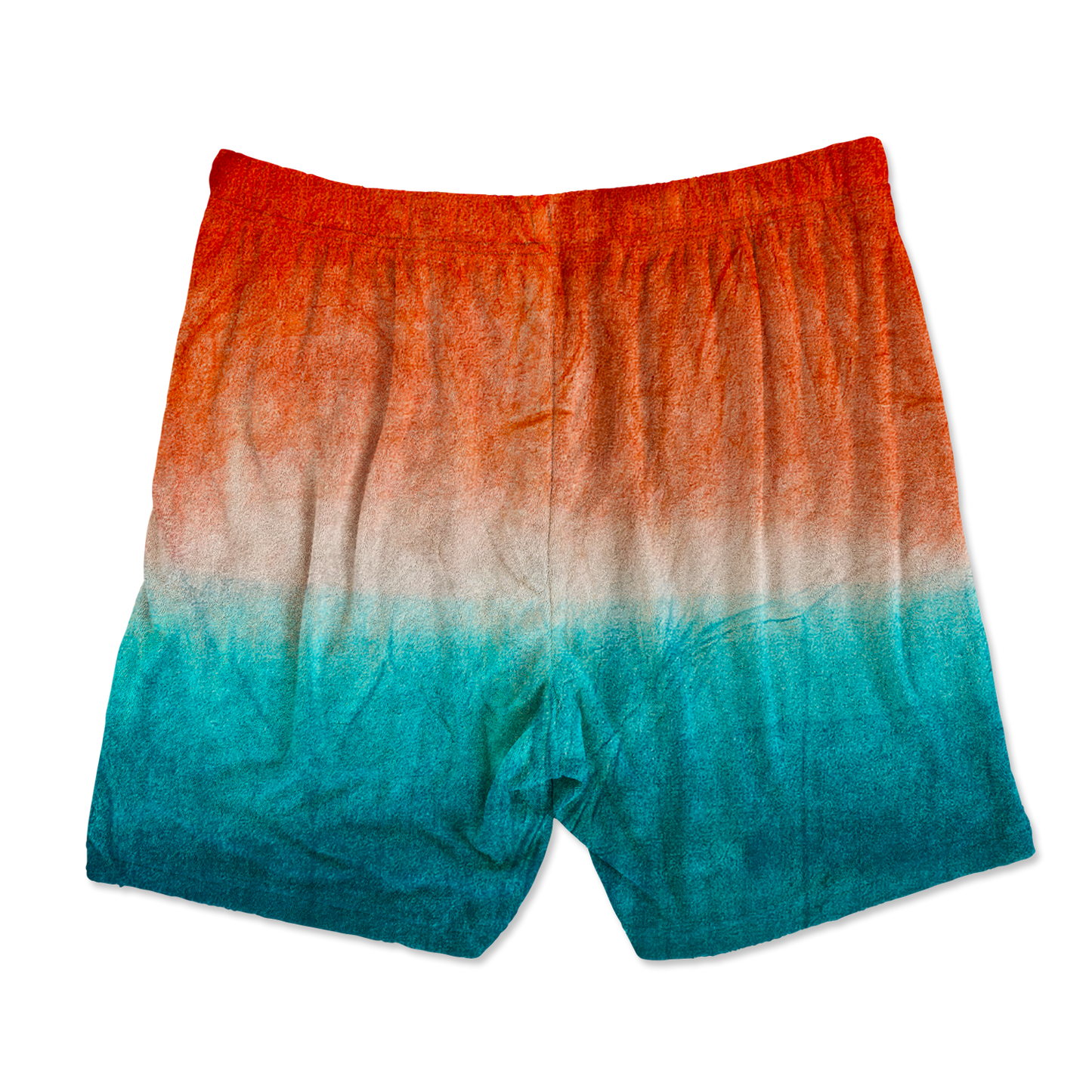 Terry Toweling Resort Shorts - Bomb Pop Dip Dye