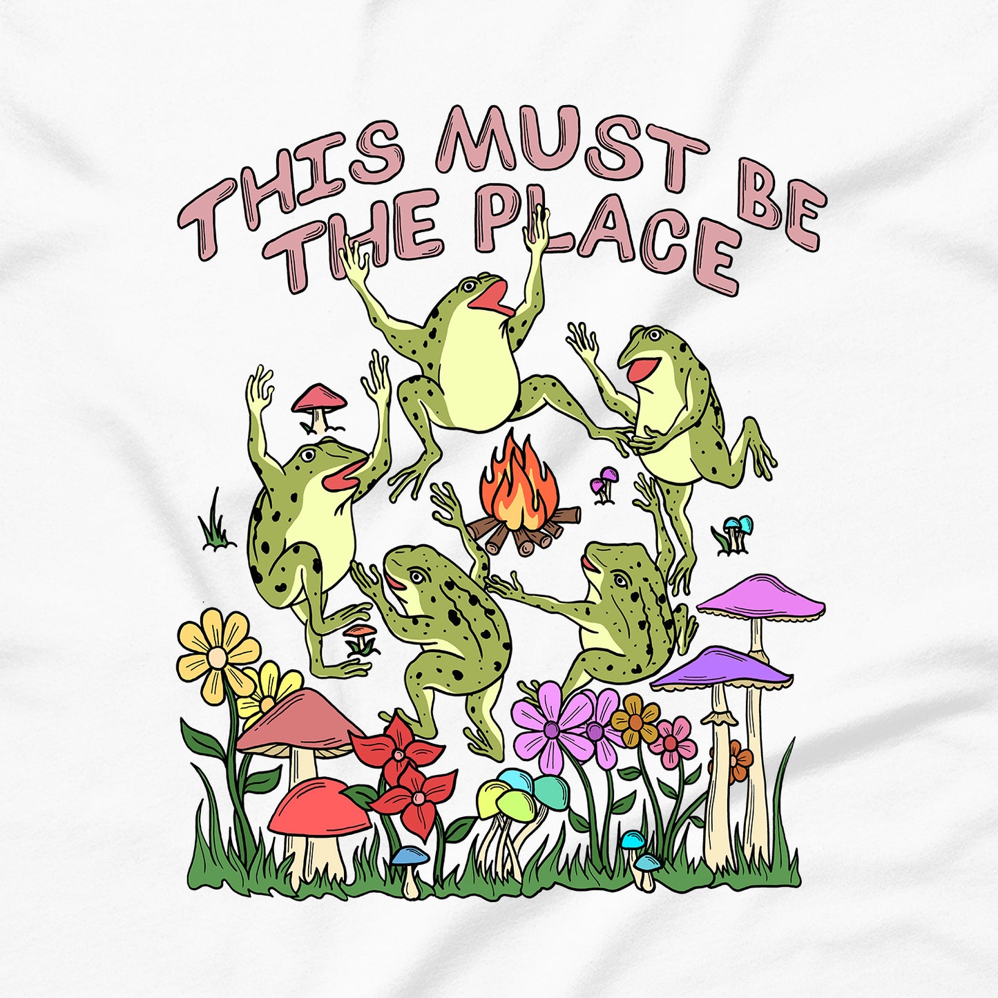 This Must Be The Place Graphic Crop Sweatshirt