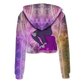 Thinking Ape All Over Print Crop Hoodie