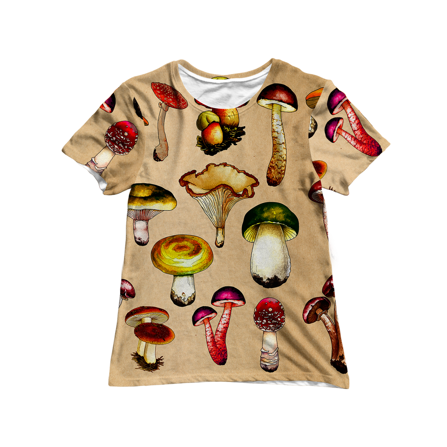 Magic Mushrooms All Over Print Women's Tee