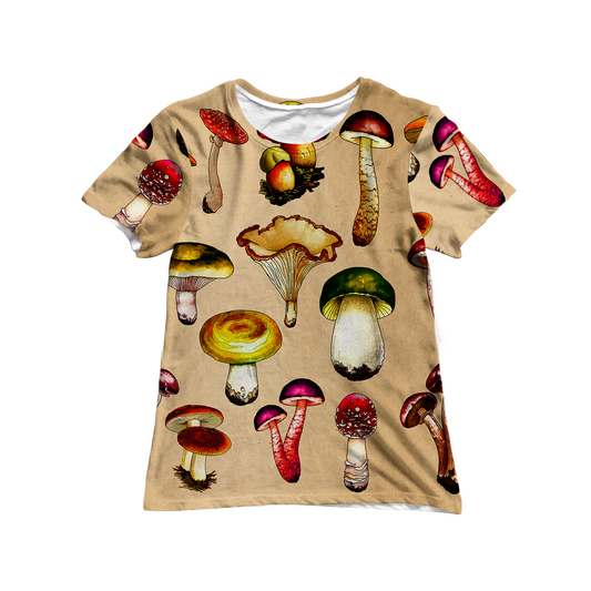 Magic Mushrooms All Over Print Women's Tee