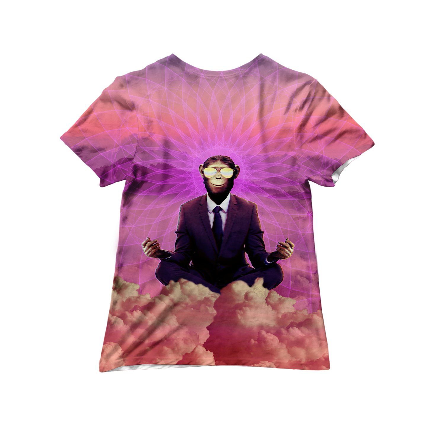 Meditating Ape All Over Print Women's Tee