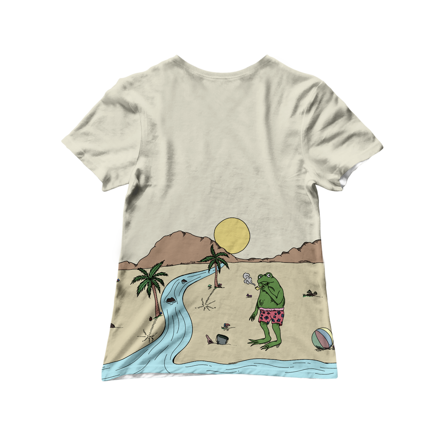 Beach Vibes All Over Print Women's Tee