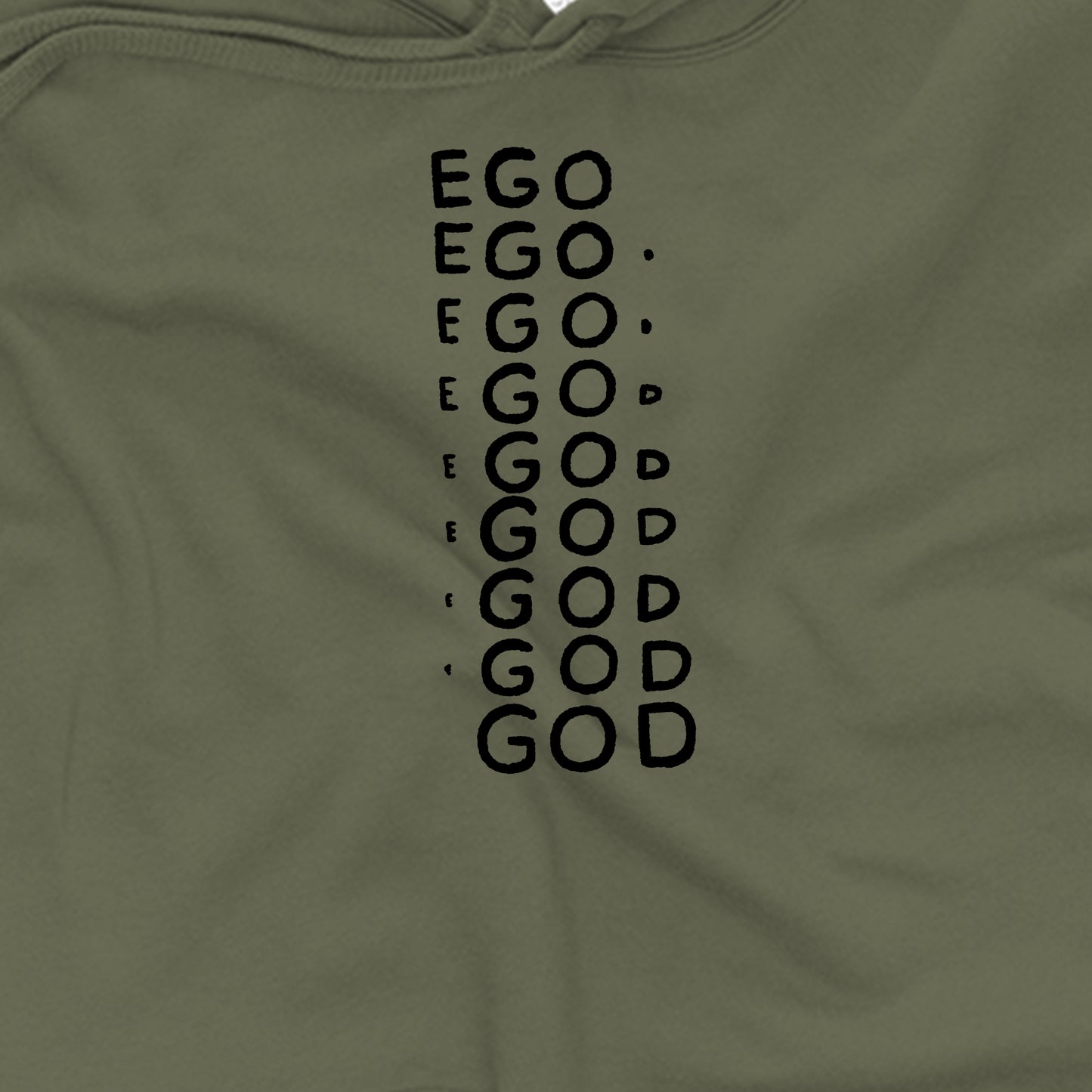 Ego Graphic Crop Hoodie