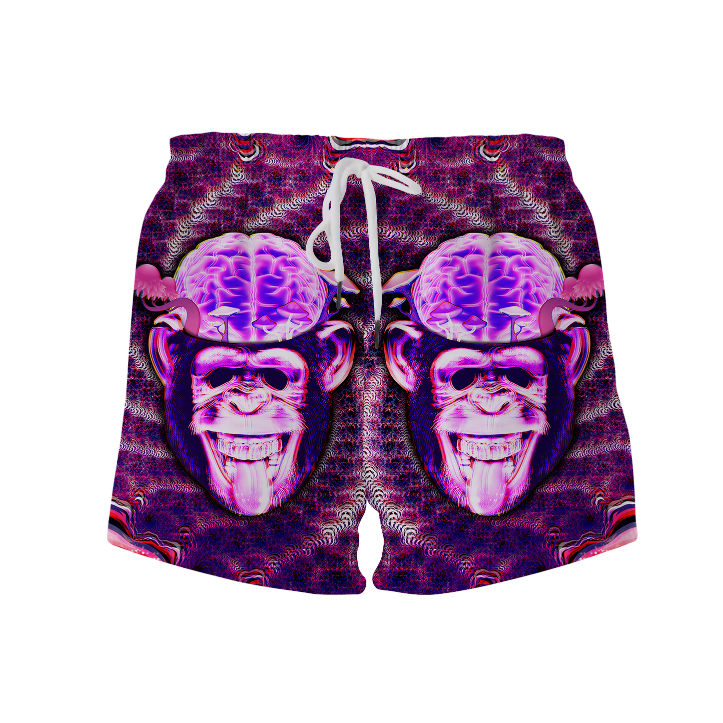 Ston~ Ape Brain All Over Print Women's Shorts