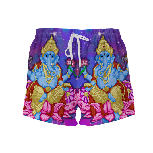 Pixel Ganesha All Over Print Women's Shorts