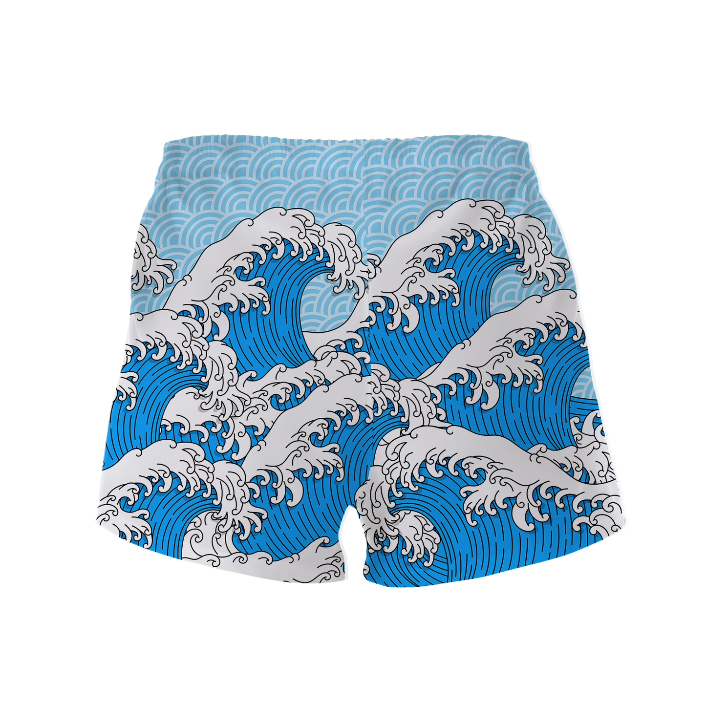 Retro Waves All Over Print Women's Shorts