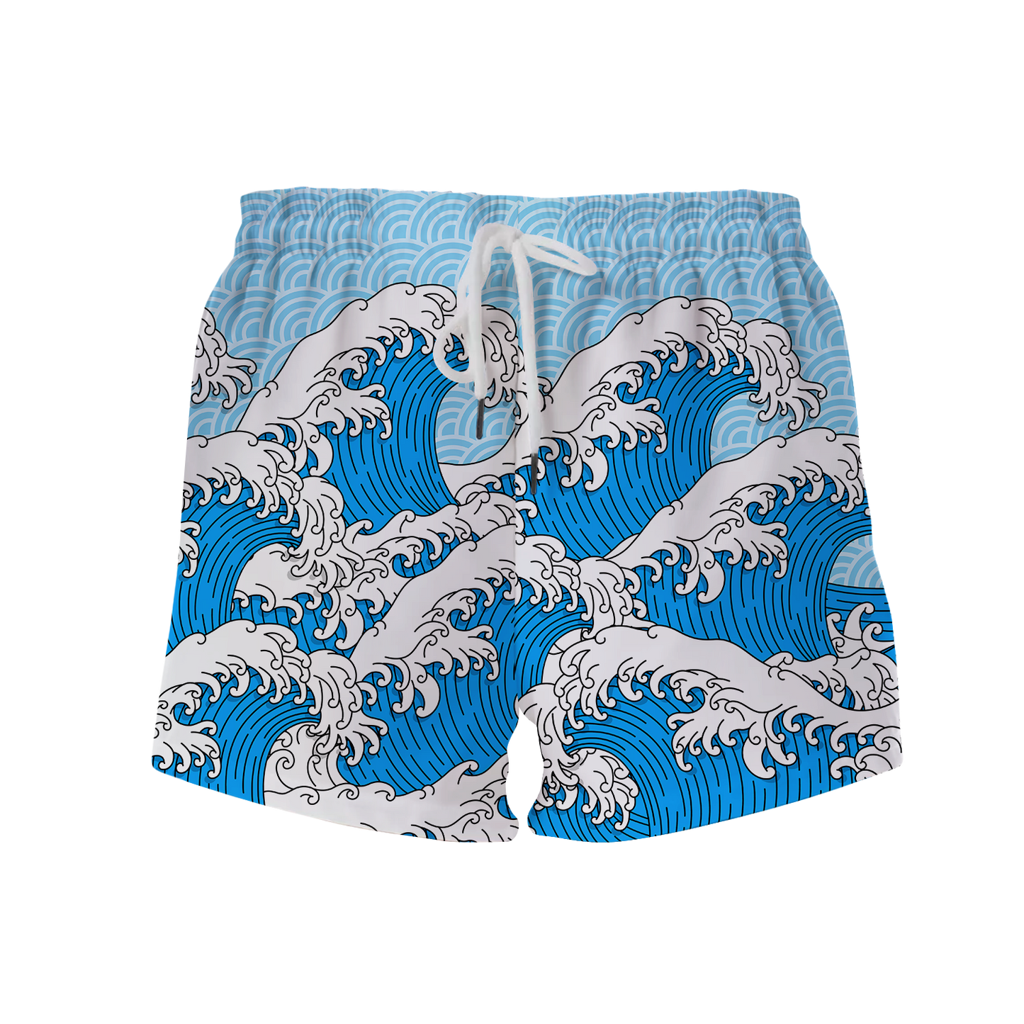 Retro Waves All Over Print Women's Shorts