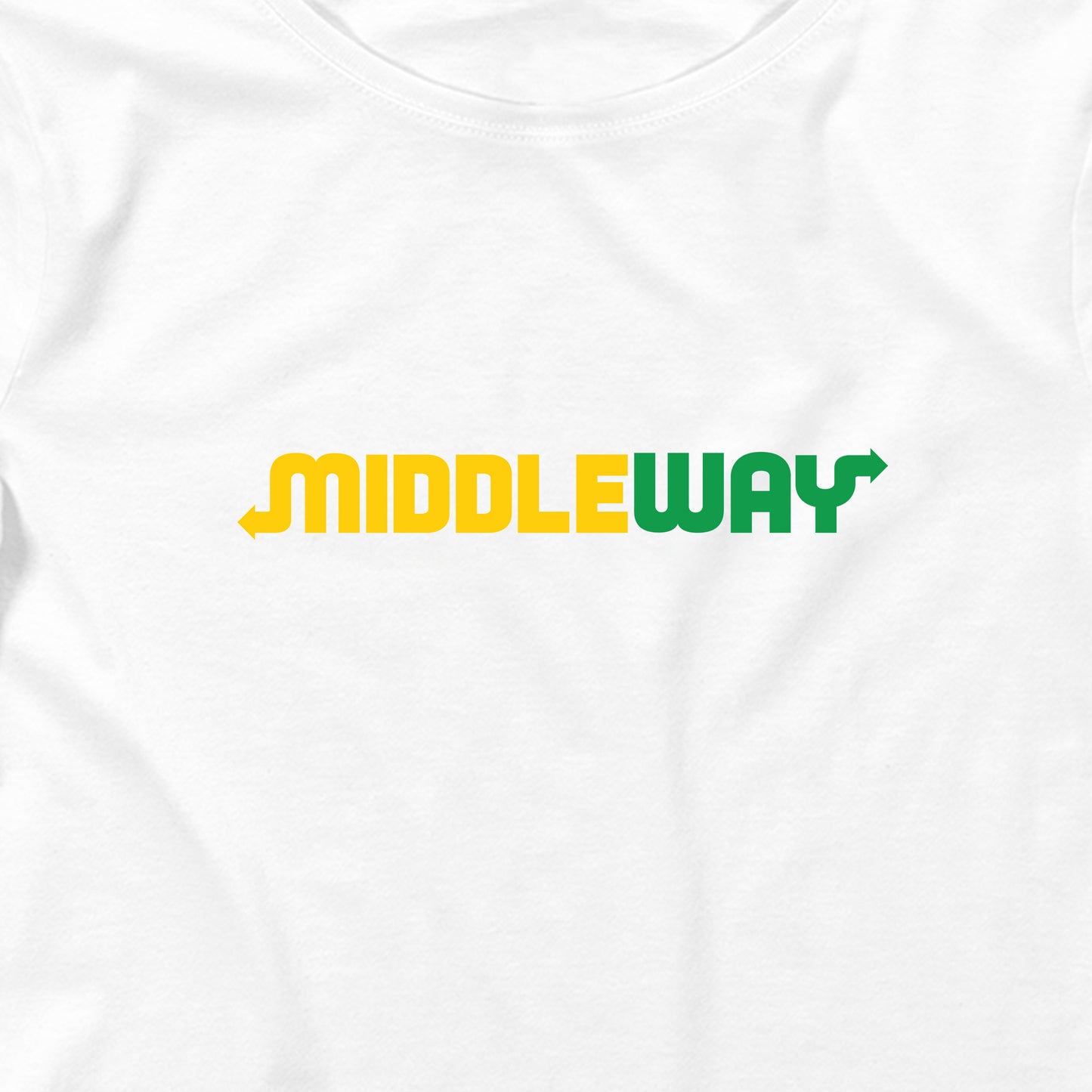 Middle Way Graphic Crop Tee