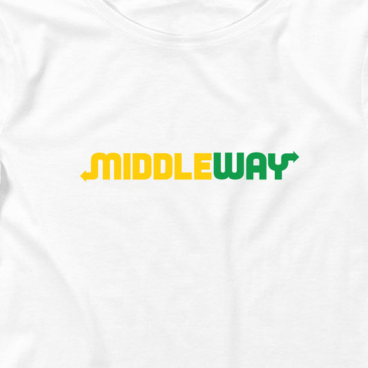 Middle Way Graphic Crop Tee