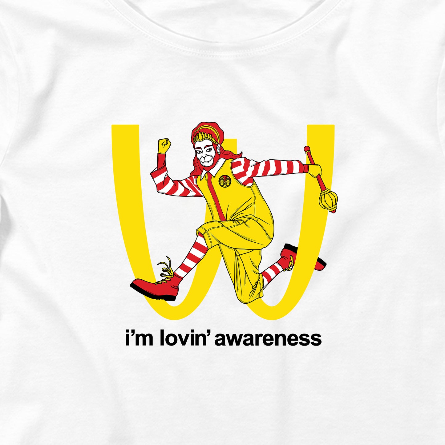 I'm Lovin' Awareness Graphic Crop Tee