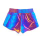 Rainbow Reflective Women's Liner Track Shorts