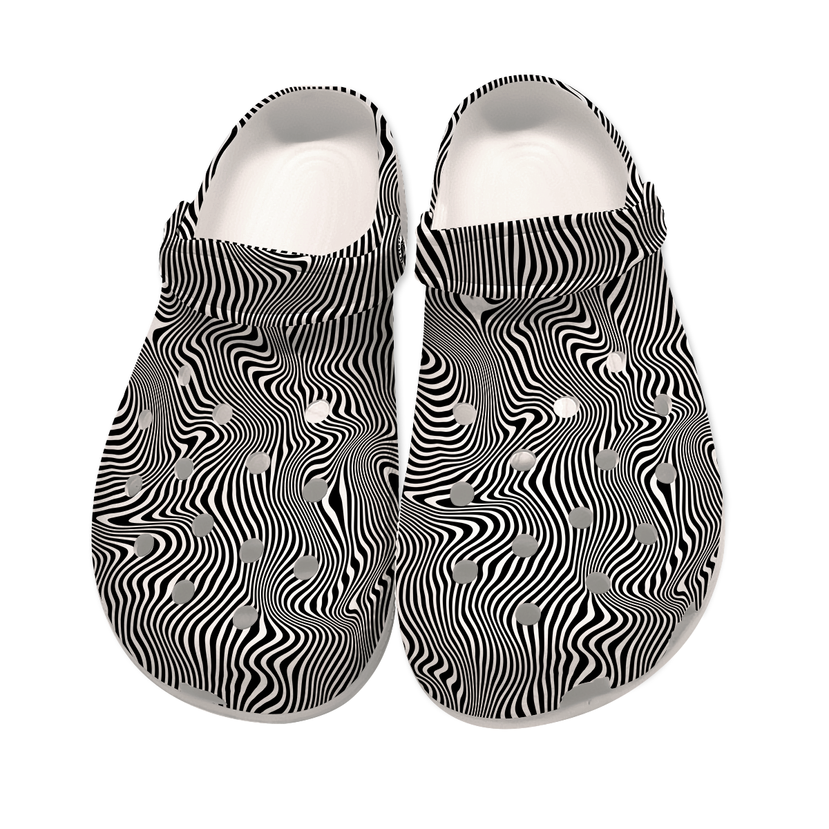 Trippy Wave Men's Classic Clogs