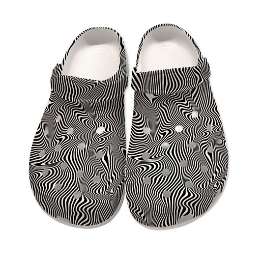 Trippy Wave Men's Classic Clogs