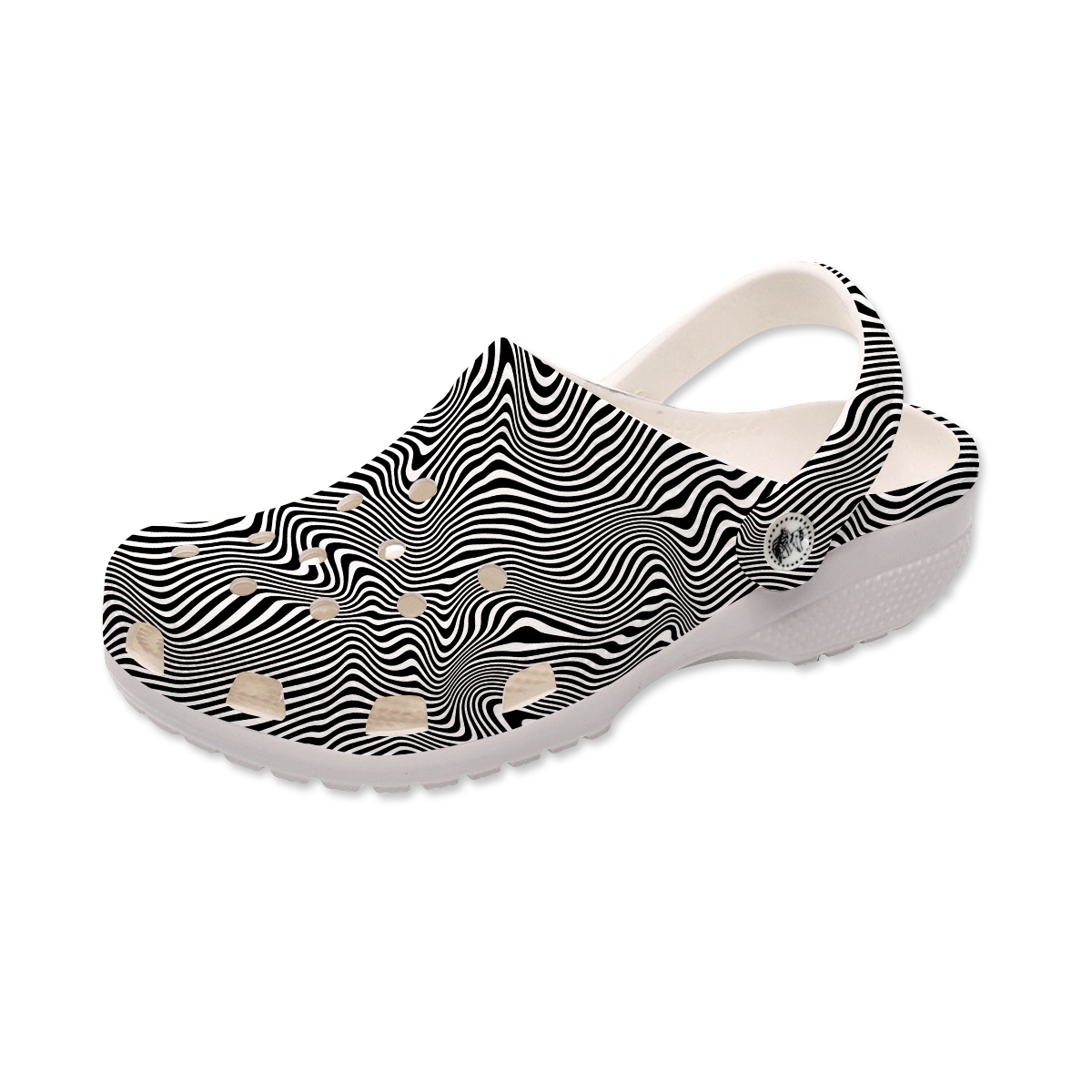 Trippy Wave Men's Classic Clogs