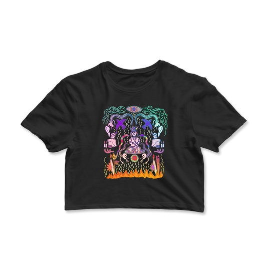 Realm Beyond Materials Graphic Crop Tee