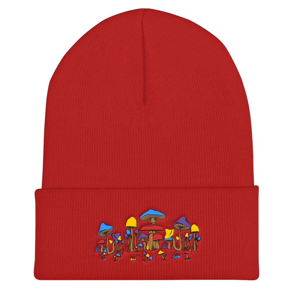 Psi~  Mushrooms Beanie