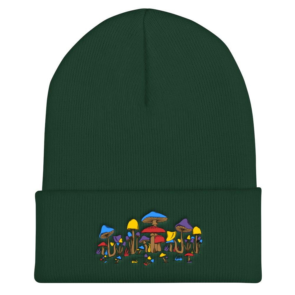 Psi~  Mushrooms Beanie