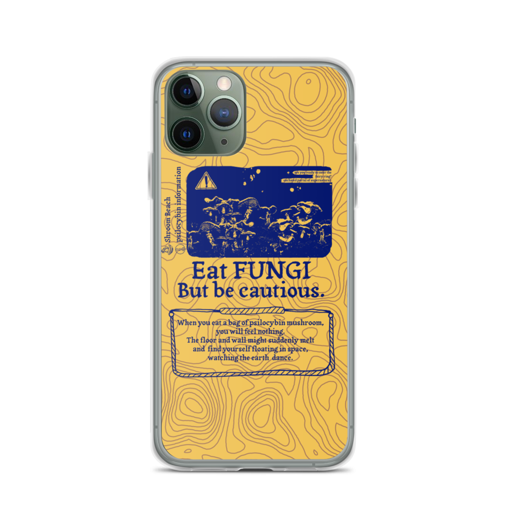 Shroom Beach Eat Fungi iPhone Case ​protects your iPhone against water, dust and shock