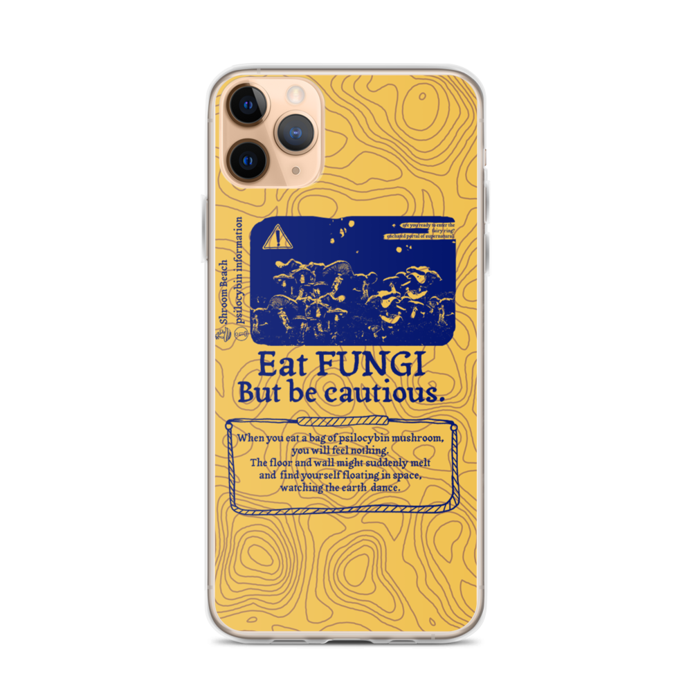 Shroom Beach Eat Fungi iPhone Case ​protects your iPhone against water, dust and shock