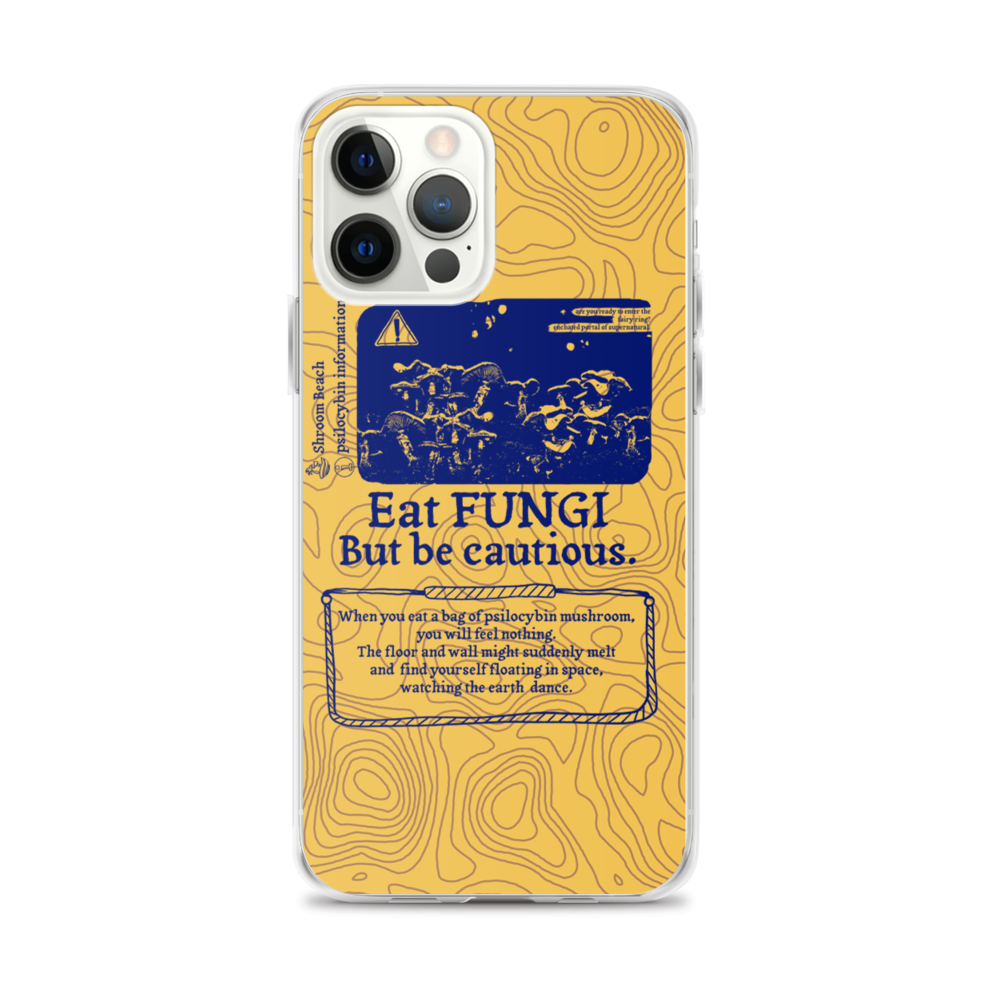 Shroom Beach Eat Fungi iPhone Case ​protects your iPhone against water, dust and shock