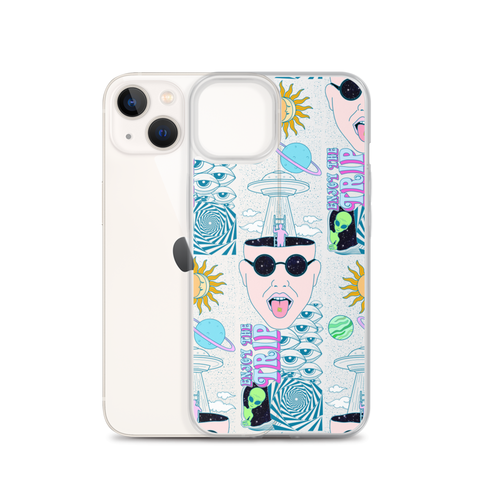 Shroom Beach Enjoy The Trip iPhone Case protects your iPhone against water, dust and shock.