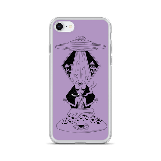 Shroom Beach Alien Meditating iPhone Case protects your iPhone against water, dust and shock.