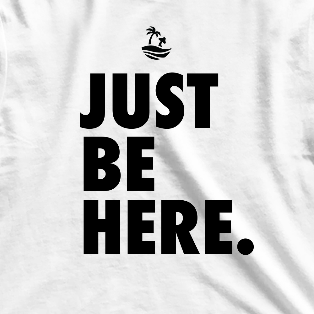 Just Be Here Graphic Crop Tee