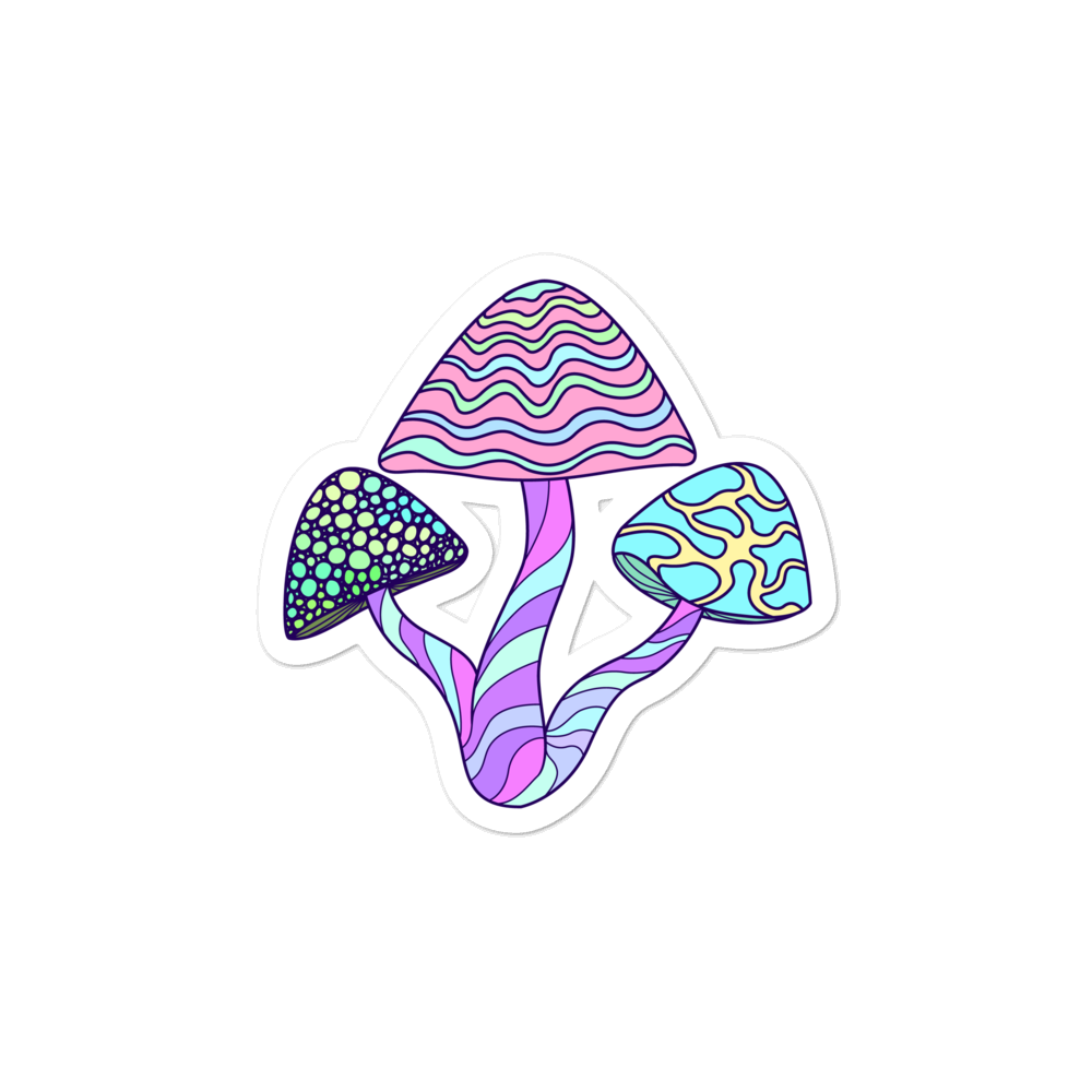 High quality and trendy stickers by Shroom Beach perfect for indoor use. 