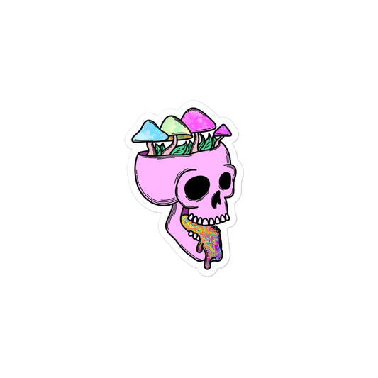 Shroom Skull Sticker