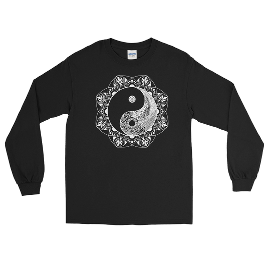 Yinyang Mandala Graphic Long Sleeve Tee