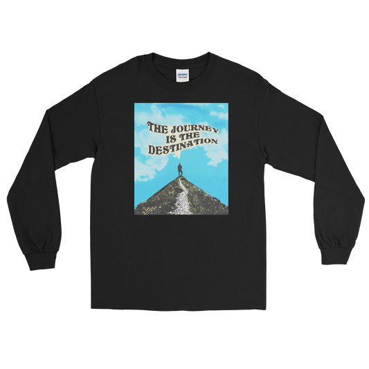 The Journey Is The Destination Graphic Long Sleeve Tee