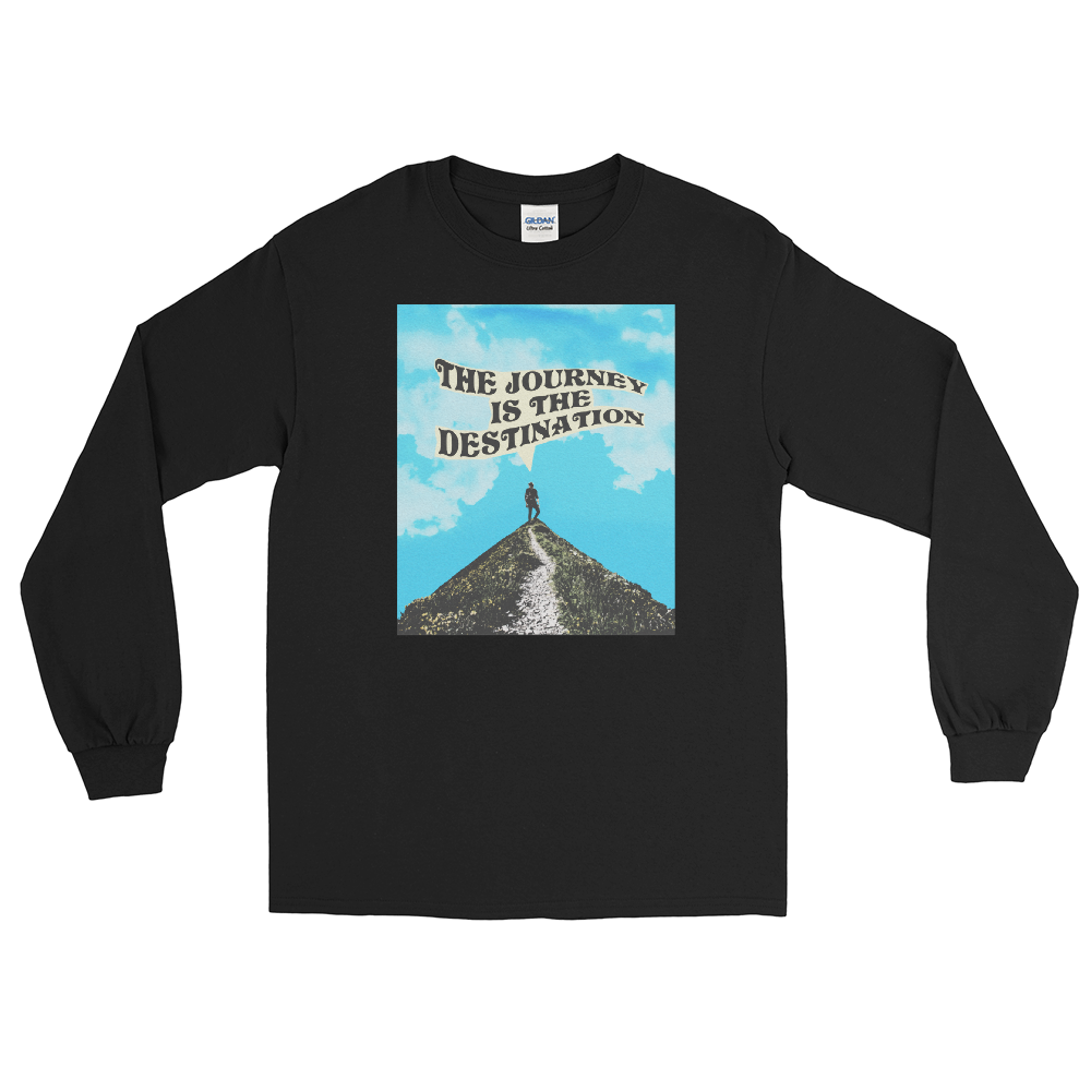 The Journey Is The Destination Graphic Long Sleeve Tee