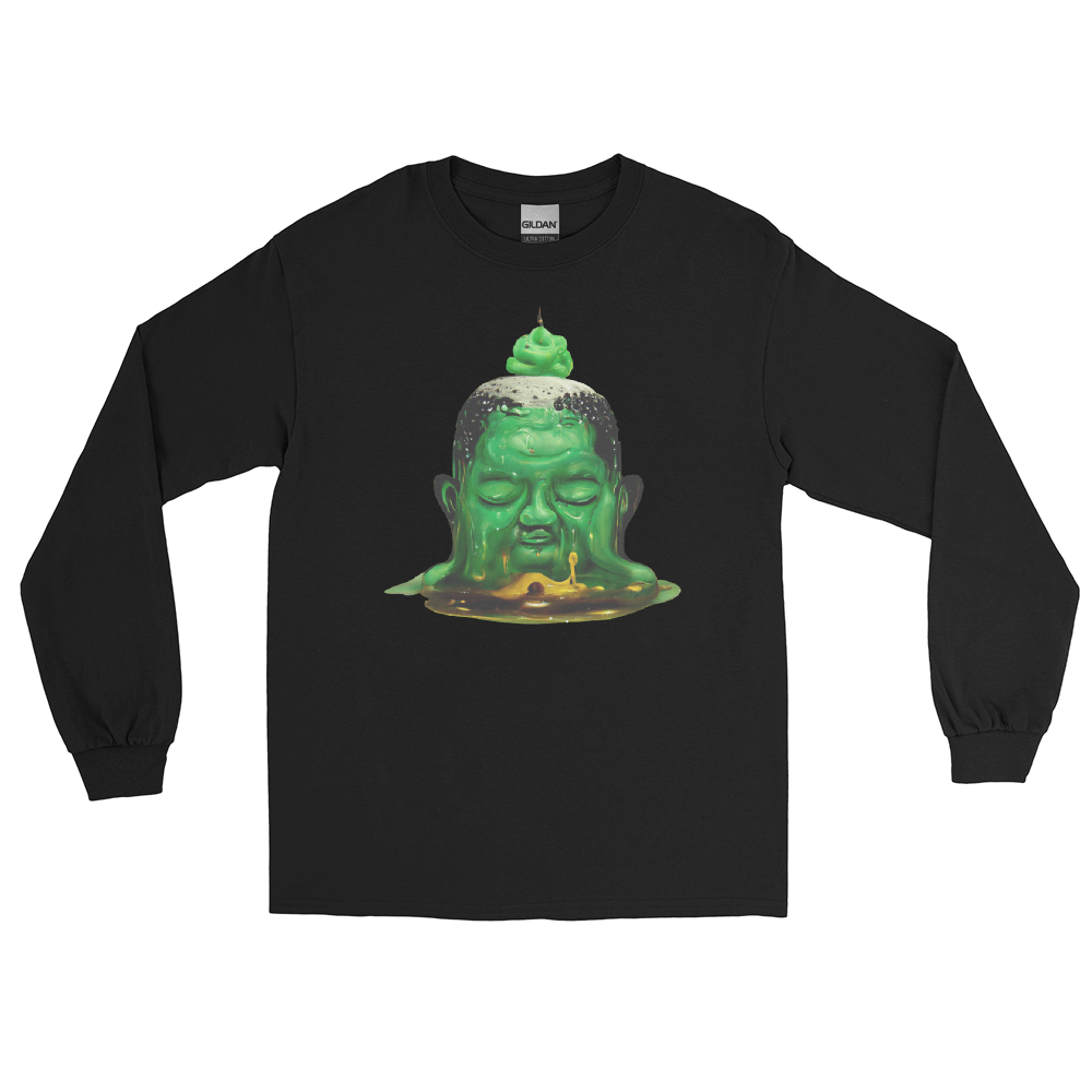 Melting Buddah Graphic Long Sleeve Tee