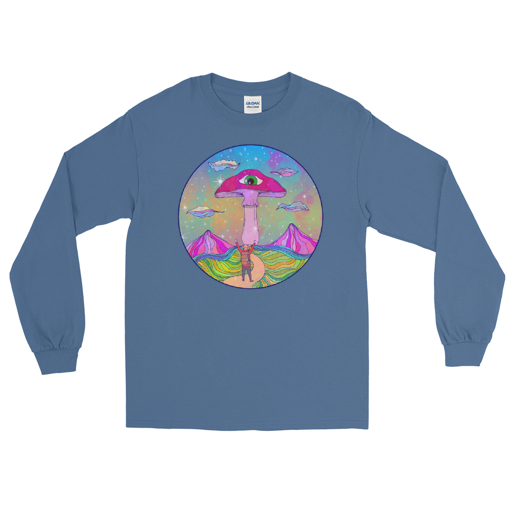 With its classic and regular fit, this Shroom Beach Long Sleeve Tee is a true wardrobe essential perfect for a relaxed and casual setting. 