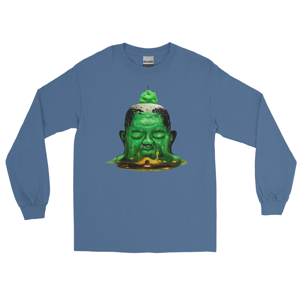 Melting Buddah Graphic Long Sleeve Tee