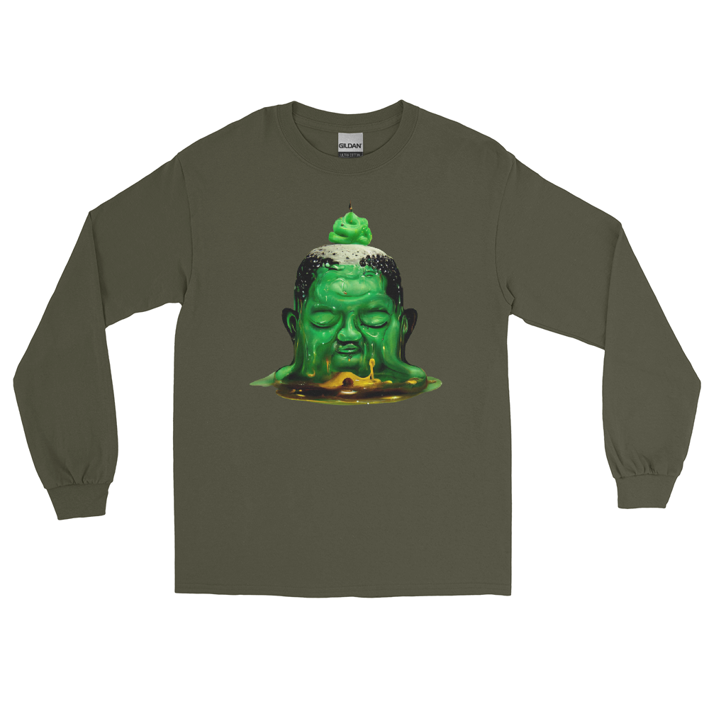 Melting Buddah Graphic Long Sleeve Tee