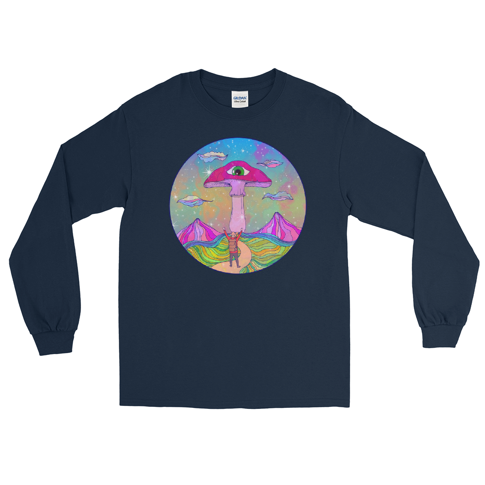 With its classic and regular fit, this Shroom Beach Long Sleeve Tee is a true wardrobe essential perfect for a relaxed and casual setting. 