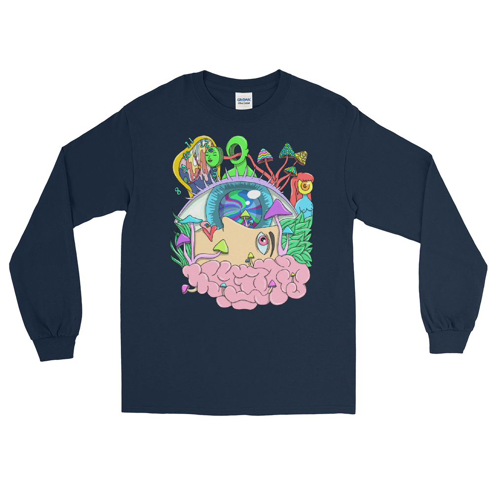 Tripping Graphic Long Sleeve Tee