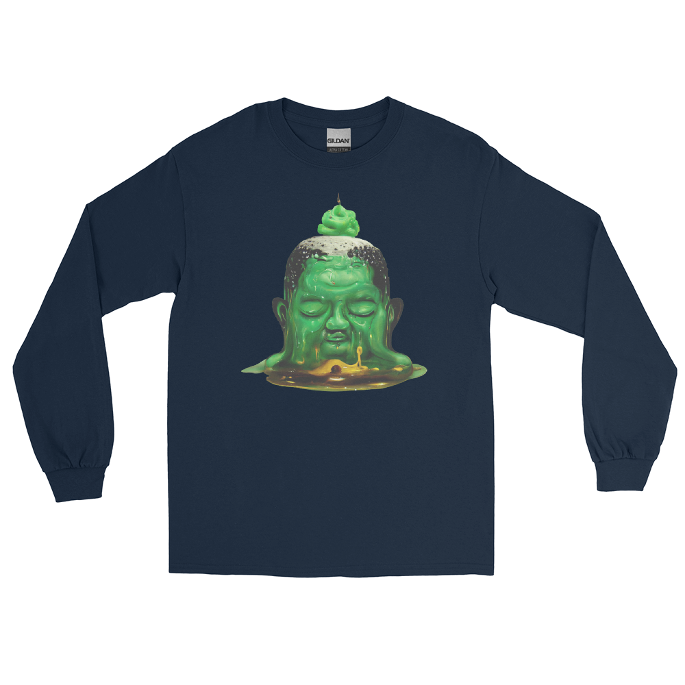 Melting Buddah Graphic Long Sleeve Tee